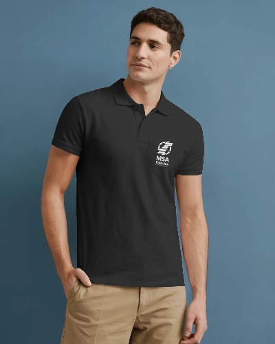 MSA Pakistan Black Polo Shirt – Classic Fit